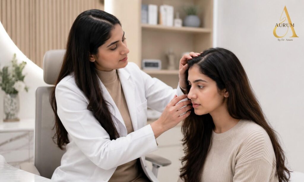 Hair loss treatment in Delhi with scalp analysis
