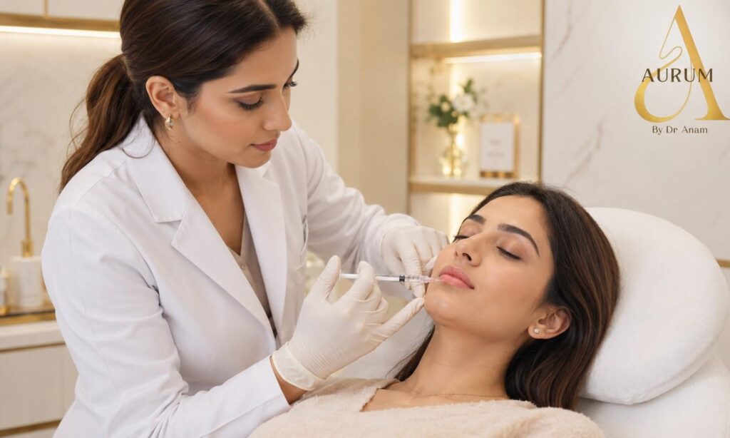Hyaluronic acid lip filler treatment in Delhi clinic